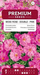 Portulaca Moss Rose Double Flowered Pink Seeds